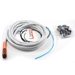 Hose, Straight, Swivel 6-Pin, 12x14, Gray